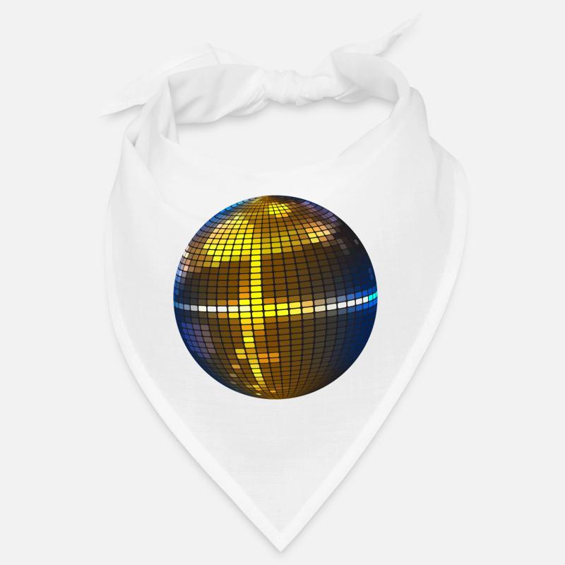 Disco Kugel - Bandana - Weiß