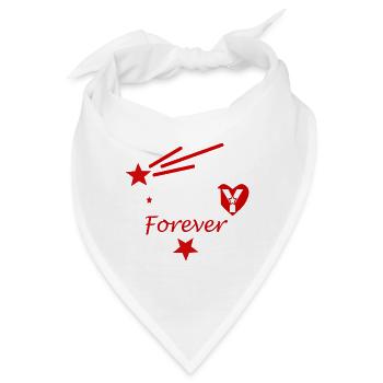 Johnny für immer - Bandana - Weiß - Vorne