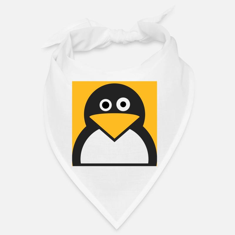 Linux Pinguin - Bandana - Weiß