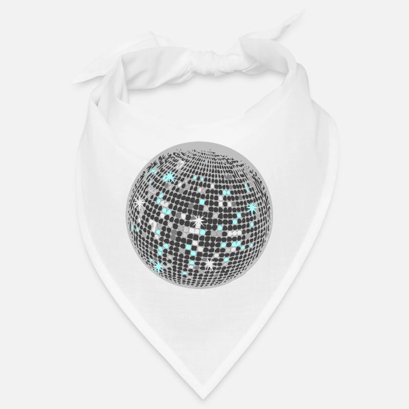 Disco Kugel - Bandana - Weiß