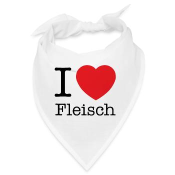 Fleisch - Bandana - Weiß - Vorne