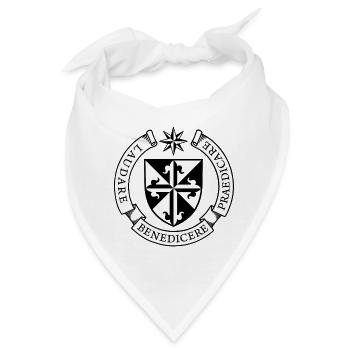 Laudare Benedicere Praedicare Latein Geschenk - Bandana - Weiß - Vorne