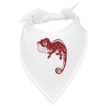 Chameleon - Bandana - Weiß - Vorne