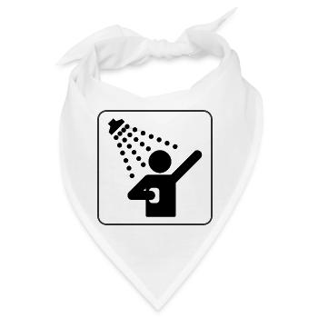 bad bath badewanne bathtube shower dusche31 - Bandana - Weiß - Vorne