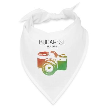 Kamera Budapest - Bandana - Weiß - Vorne