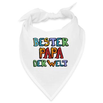 Bester Papa - Bandana - Weiß - Vorne