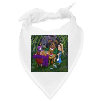 Alice im Wunderland Tee Pary - Bandana - Weiß - Vorne