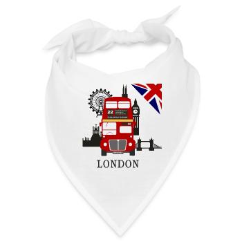 England, London, sightseeing, - Bandana - Weiß - Vorne