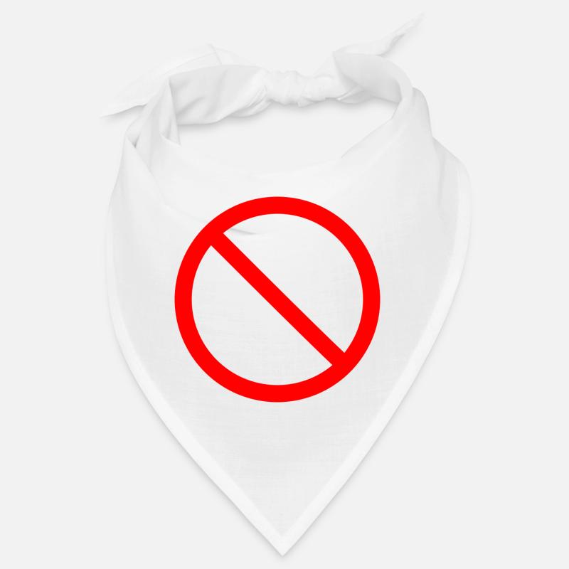panneau d'interdiction Bandana