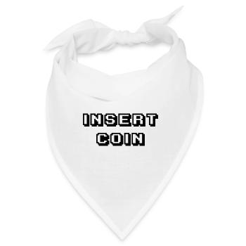 Arcade Insert Coin schwarz - Bandana - Weiß - Vorne