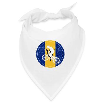 Fahrrad bmx love biking Barbados - Bandana - Weiß - Vorne