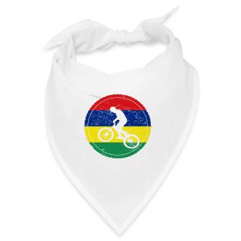 Fahrrad bmx love biking Mauritius - Bandana - Weiß - Vorne