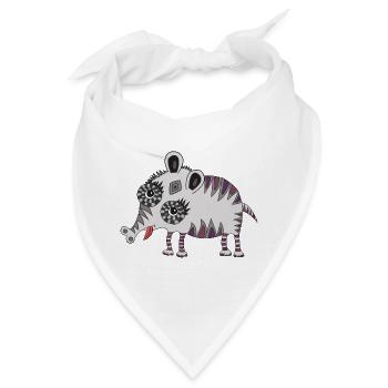 kleine Monster - Bandana - Weiß - Vorne