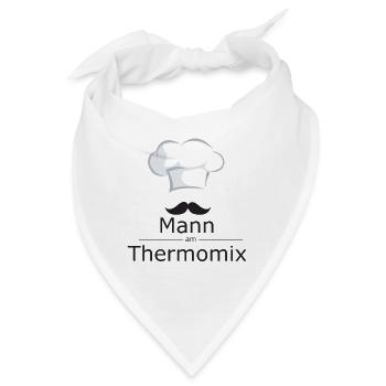 Mann am Thermomix - Bandana - Weiß - Vorne
