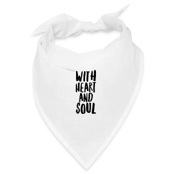 With heart and soul 2 - Bandana - Weiß - Vorne