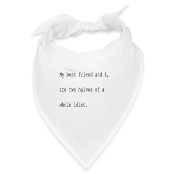 best friend - Bandana - Weiß - Vorne