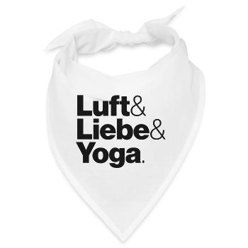 Luft & Liebe & Yoga - Bandana - Weiß - Vorne