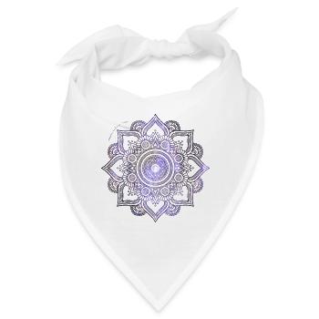 Mandala-Universum - Bandana - Weiß - Vorne