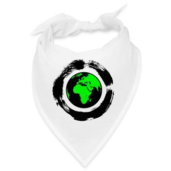 grüne Erde - Bandana - Weiß - Vorne
