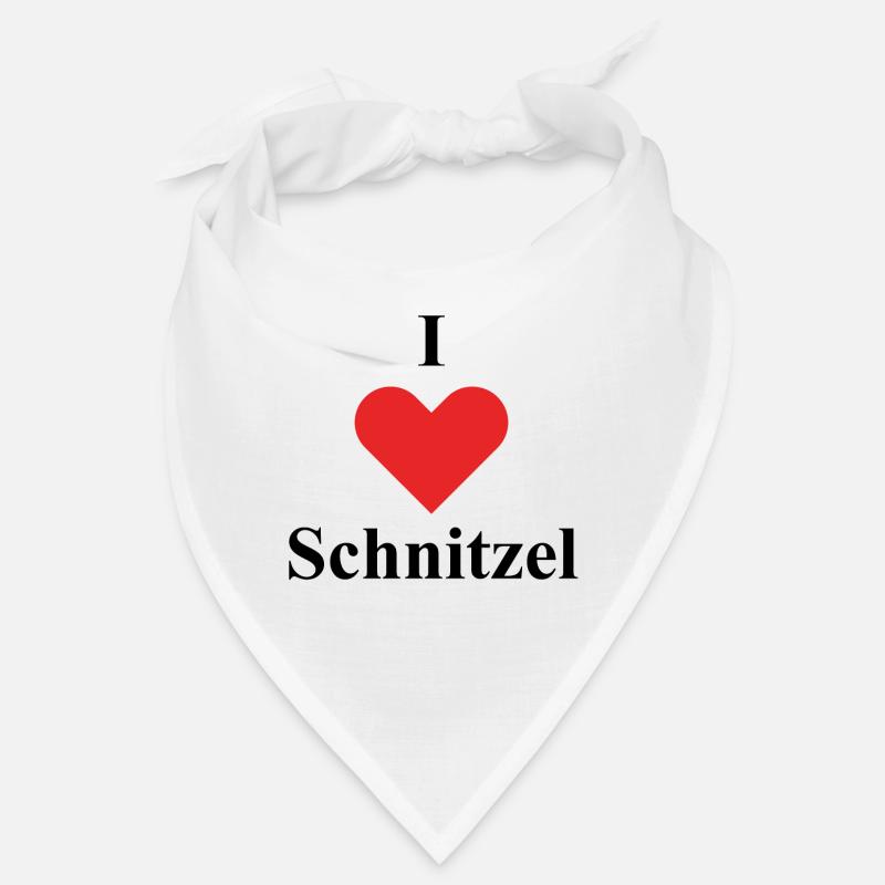 i love schnitzel - Bandana - Weiß
