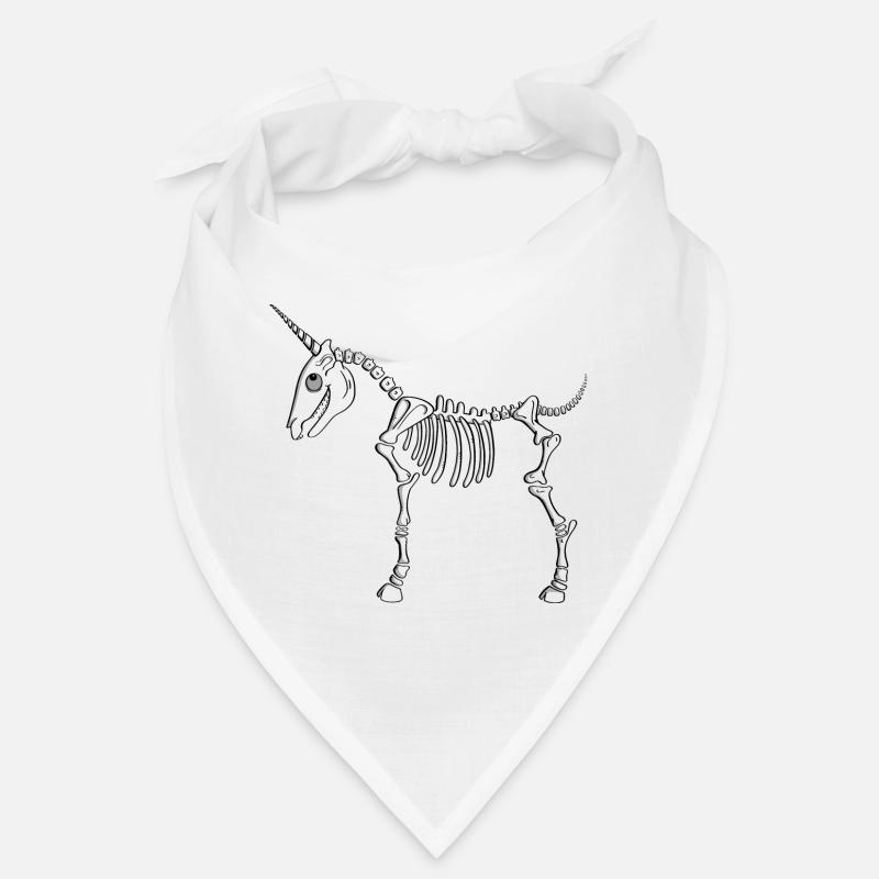 Einhorn Skelett - Einhörner - Fabelwesen - Comic Bandana