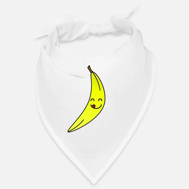 banane - Bandana - blanc