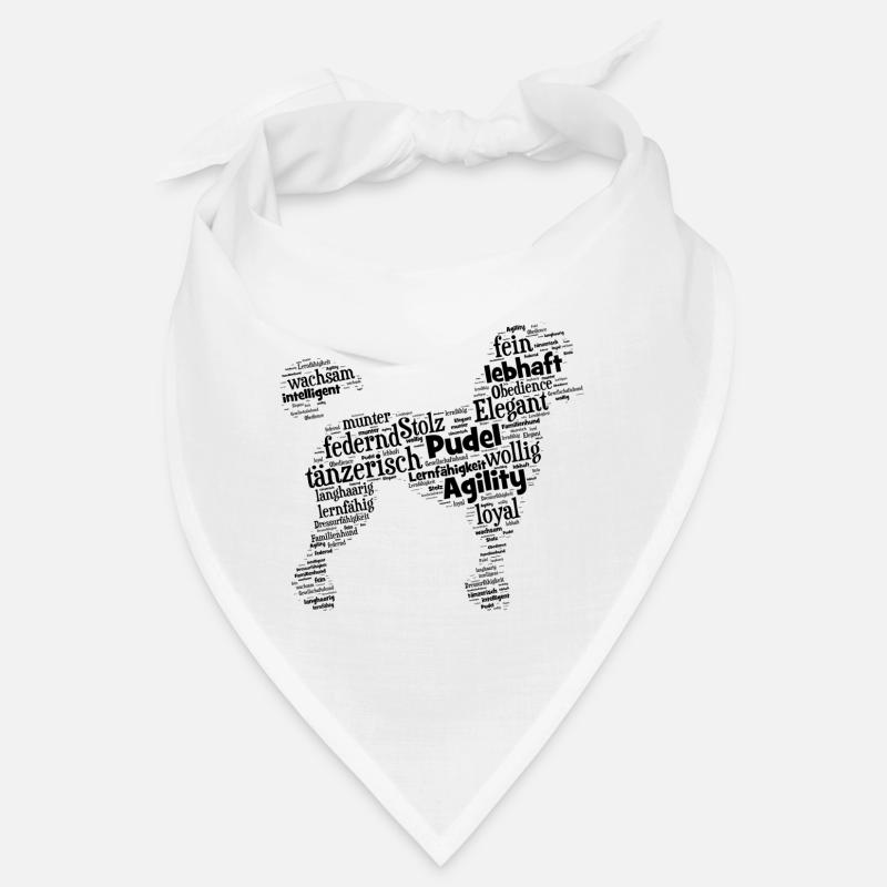 Puniche De caractère Wordcloud - Bandana - blanc