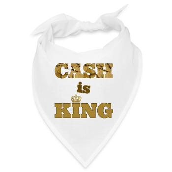 cash is king - Bandana - Weiß - Vorne