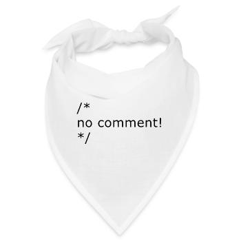 no comment - Bandana - Weiß - Vorne