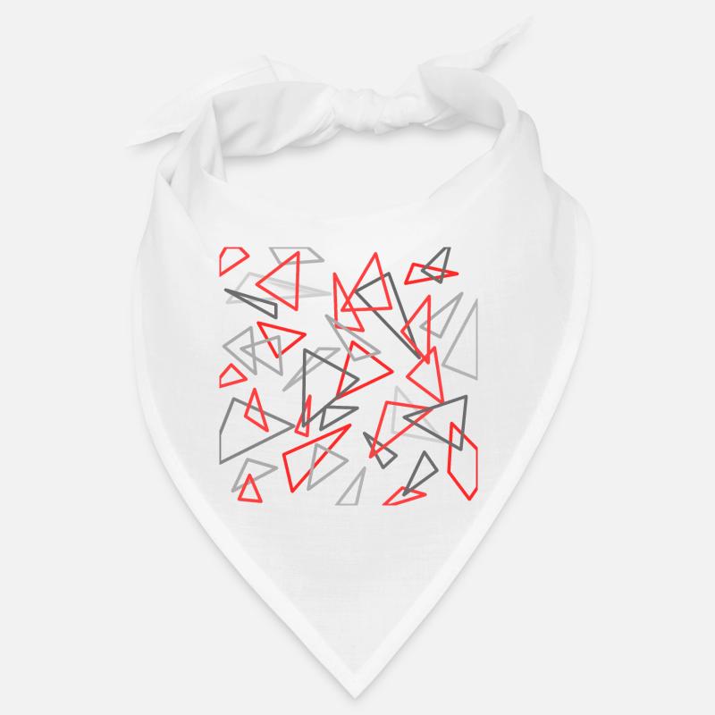 Triangle design red / gray Bandana