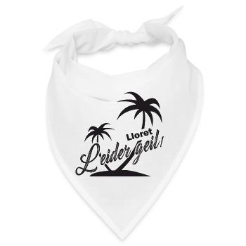 Lloret del mar leider geil - Bandana - Weiß - Vorne