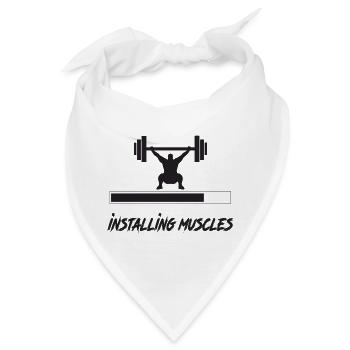 TSHIRT Muskeln - Bandana - Weiß - Vorne