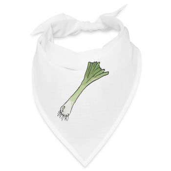 Lauchzwiebel mit Wurzel - Bandana - Weiß - Vorne