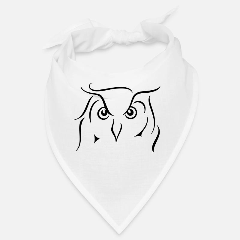 Uhu - Strichzeichnung Geschenkidee Geschenk Bandana