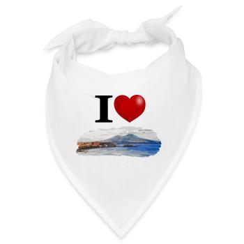 Ich liebe Neapel - Bandana - Weiß - Vorne