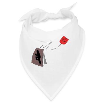 KaraTee. Karate - Bandana - Weiß - Vorne