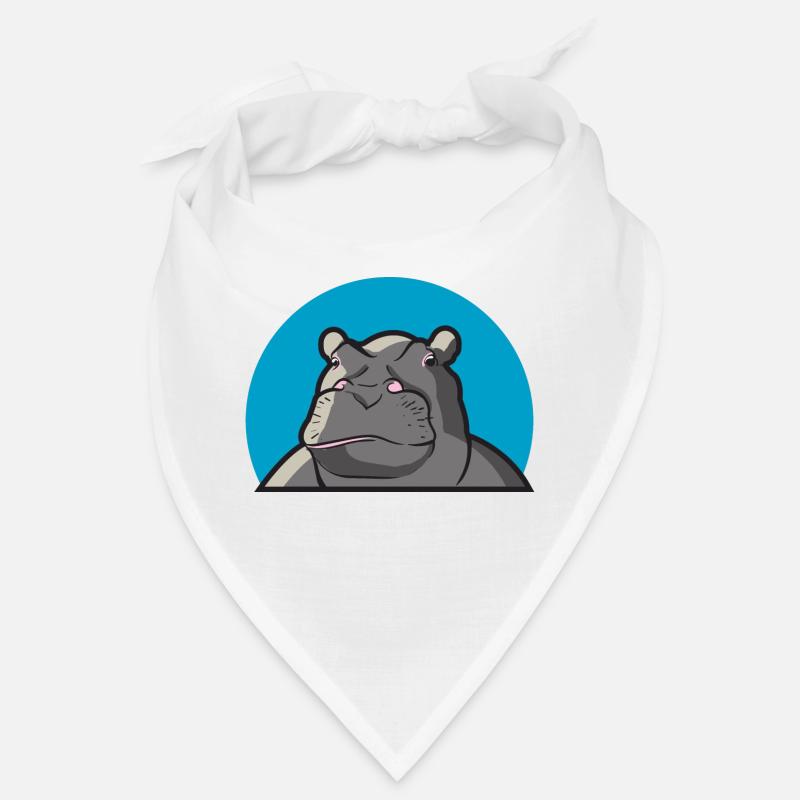 Hippo Nilpferd Bandana