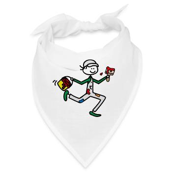 Maler - Bandana - Weiß - Vorne
