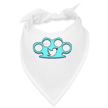 Schlagring blue - Bandana - Weiß - Vorne