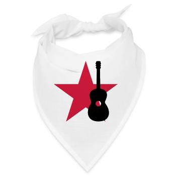 Guitarist / Gitarrist / Guitariste - Bandana - Weiß - Vorne