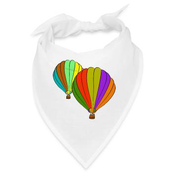heissluftballone ballon luftfahrt - Bandana - Weiß - Vorne