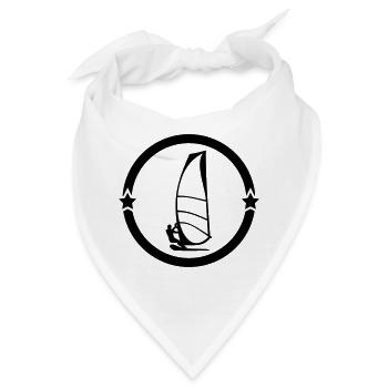 Windsurfen / Windsurfer / Windsurf / Windsurfing - Bandana - Weiß - Vorne
