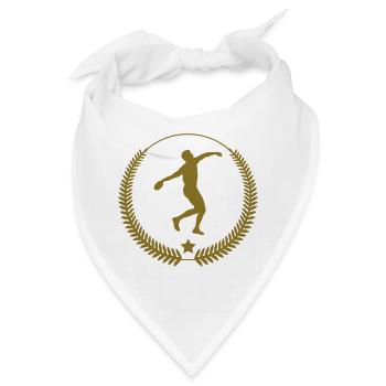 Speerwurf / Diskuswurf / Kugelstoßen / Hammerwurf - Bandana - Weiß - Vorne