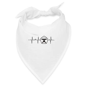 My Heart beats for СССР UDSSR - Bandana - Weiß - Vorne