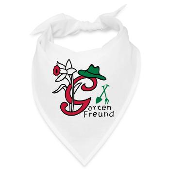 Garten, Buchstabe G, Natur - Bandana - Weiß - Vorne