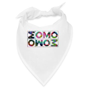 OM Mantra Mandala - Bandana - Weiß - Vorne