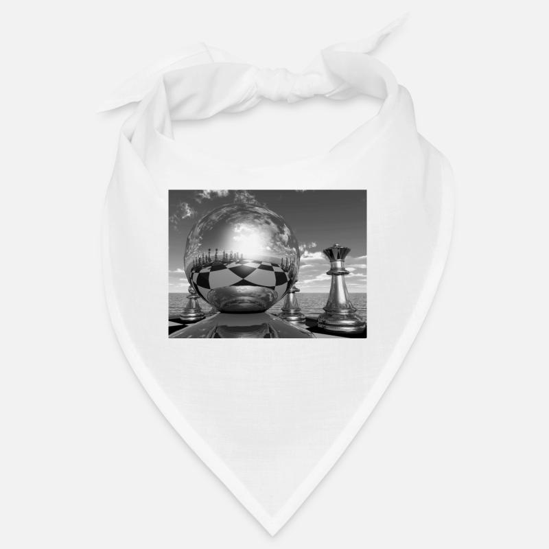 Jeu d’échecs, jeu d’échecs, pions - Bandana - blanc