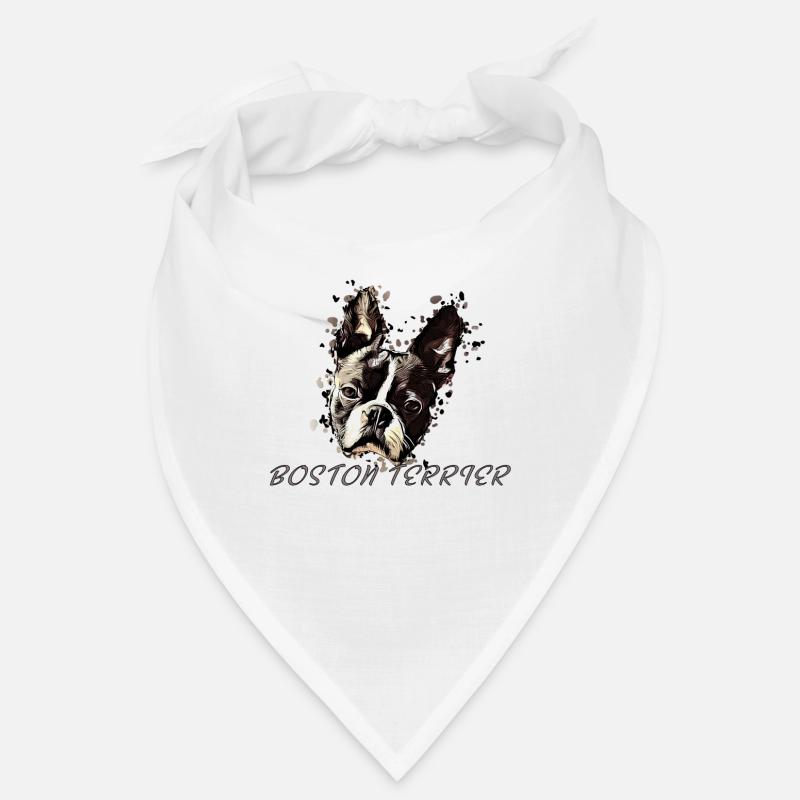 Boston Terrier Comic Bandana