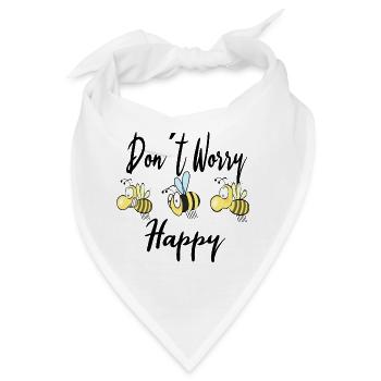 Glückliche Bienchen - Bandana - Weiß - Vorne