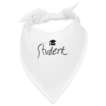 Student - Bandana - Weiß - Vorne
